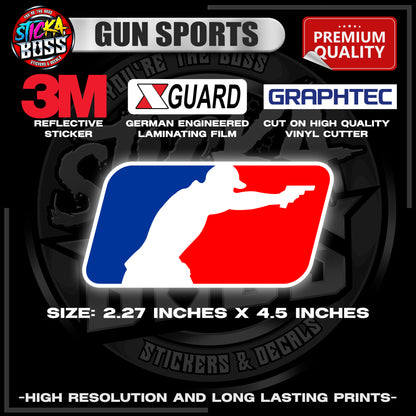 GUN SPORTS | 3M REFLECTIVE STICKER | PREMIUM LAMINATED【PREMIUM QUALITY】