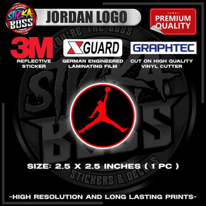 JORDAN LOGO | 3M REFLECTIVE STICKER | PREMIUM LAMINATED【PREMIUM QUALITY】