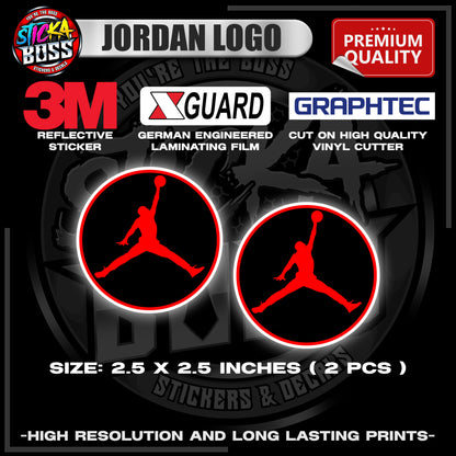 JORDAN LOGO | 3M REFLECTIVE STICKER | PREMIUM LAMINATED【PREMIUM QUALITY】