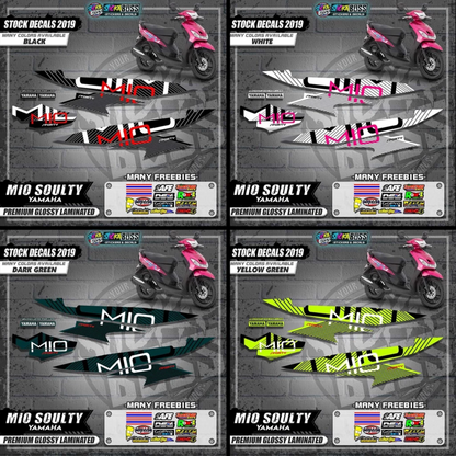 Mio Soulty Stock Decals ( 2019 Design )【WITH FREEBIES】