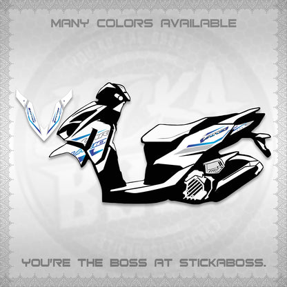 CLICK 125 V4 VARIO DECALS (2026 WHITE EDITION DESIGN) STICKER KITS By STICKABOSS