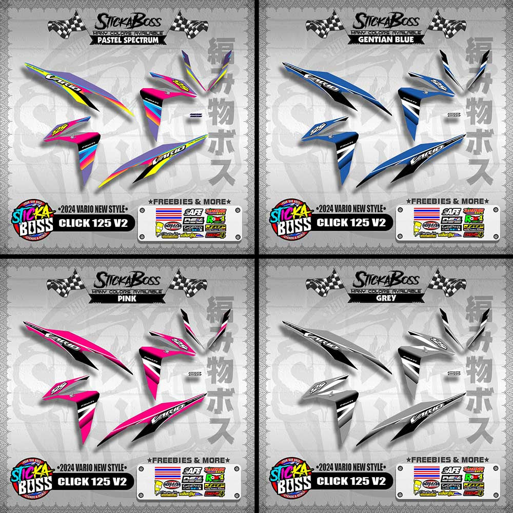 CLICK 125 V2 DECALS ( 2024 VARIO NEW STYLE )【WITH FREEBIES】
