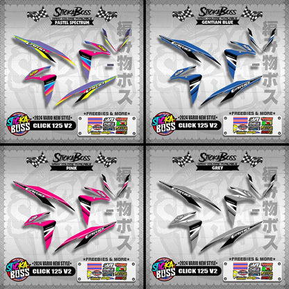CLICK 125 V2 DECALS ( 2024 VARIO NEW STYLE )【WITH FREEBIES】
