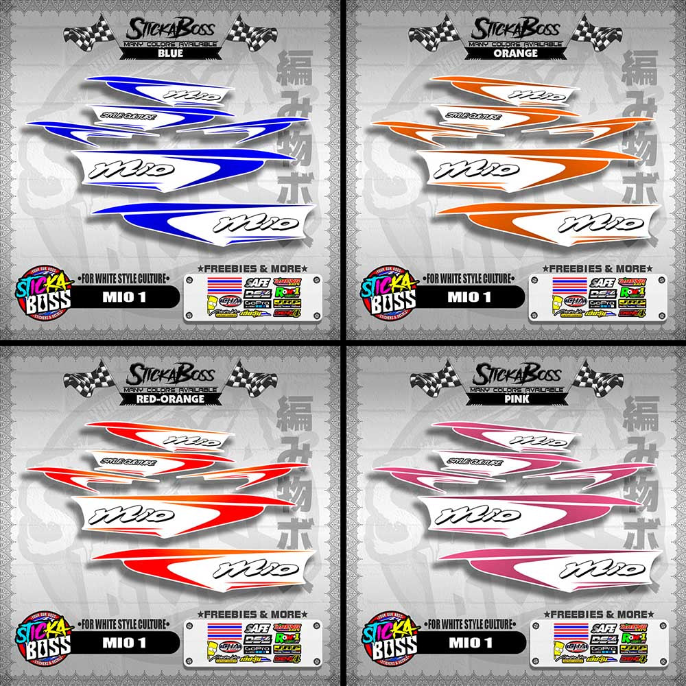 MIO 1 DECALS ( FOR WHITE STYLE CULTURE )【WITH FREEBIES】