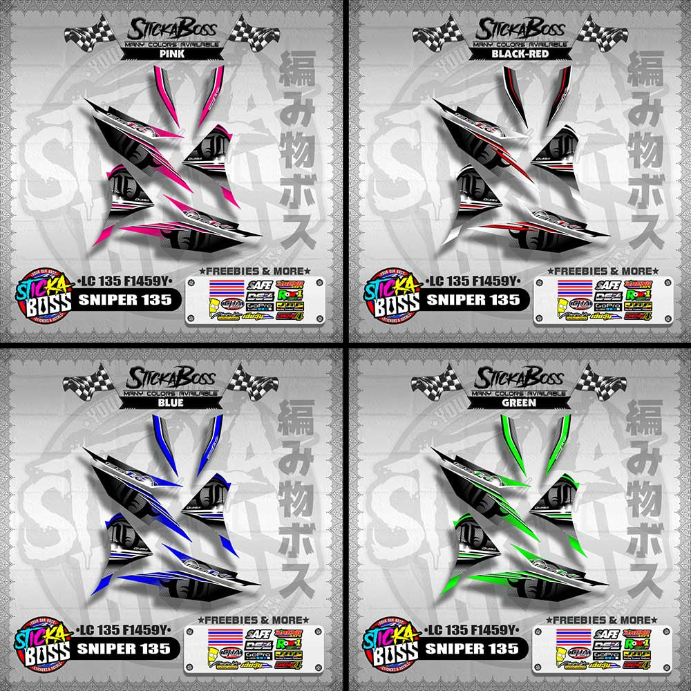 SNIPER 135 DECALS ( LC 135 F1459Y )【WITH FREEBIES】