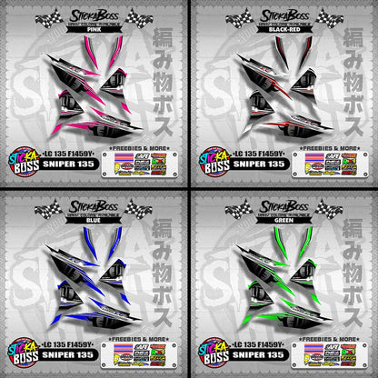SNIPER 135 DECALS ( LC 135 F1459Y )【WITH FREEBIES】