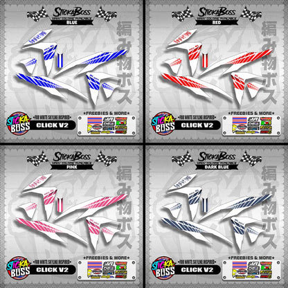 CLICK V2 DECALS ( FOR WHITE SKYLINE INSPIRED )【WITH FREEBIES】