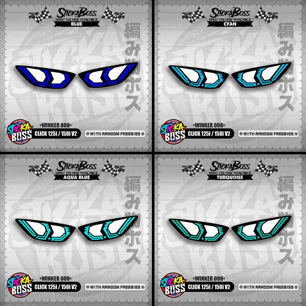 CLICK 125i / 150i V2 (WINKER 008) TRANSPARENT【WITH FREEBIES】