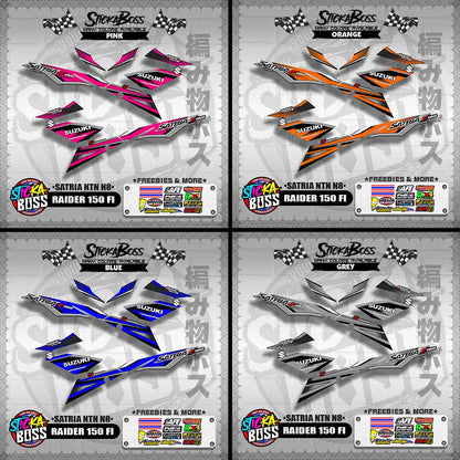 RAIDER 150 FI DECALS ( SATRIA NTN N8 )【WITH FREEBIES】