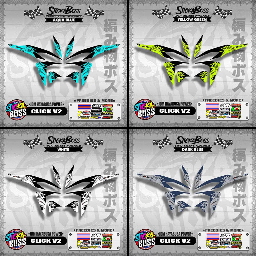 CLICK V2 DECALS ( JDM HAYABUSA POWER )【WITH FREEBIES】