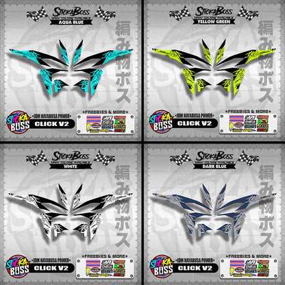 CLICK V2 DECALS ( JDM HAYABUSA POWER )【WITH FREEBIES】