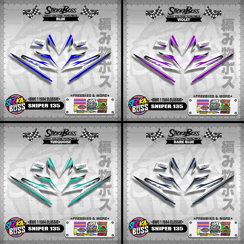 SNIPER 135 DECALS ( BWC 1 1S84 CLASSIC )【WITH FREEBIES】