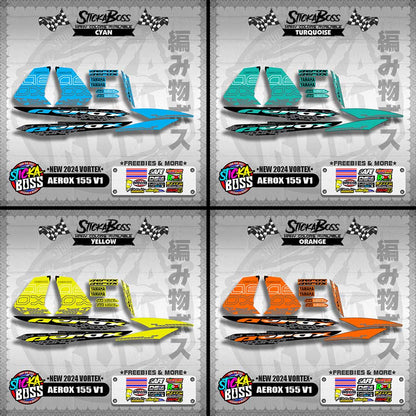 AEROX 155 V1 DECALS ( NEW 2024 VORTEX )【WITH FREEBIES】