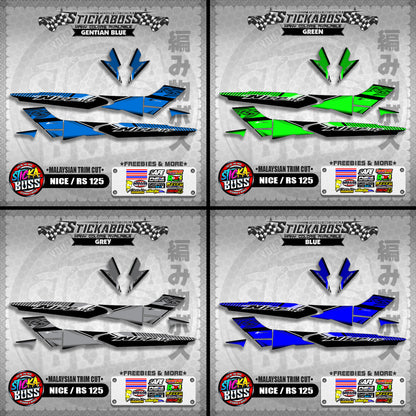 NICE / RS 125 STICKER DECALS ( MALAYSIAN TRIM CUT )【WITH FREEBIES】