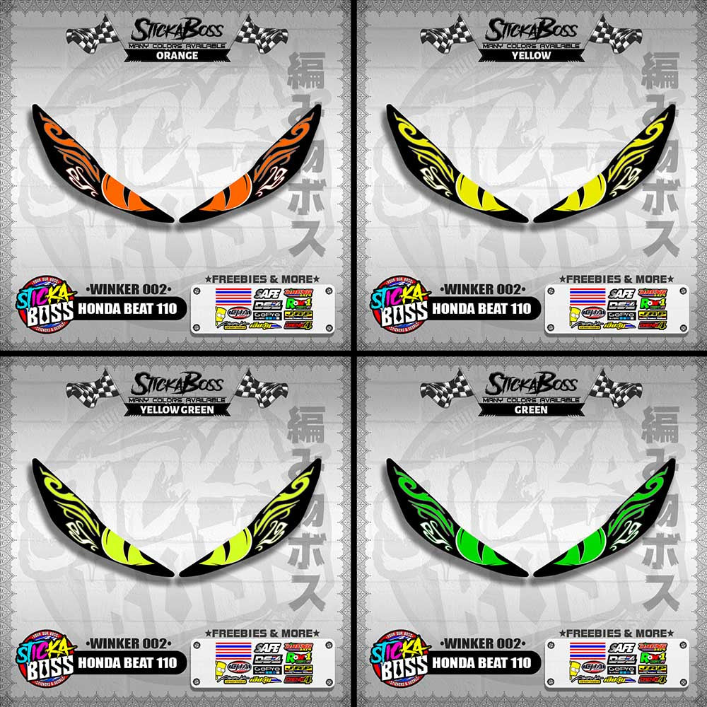 BEAT 110 FI V2 (WINKER 002) TRANSPARENT【WITH FREEBIES】