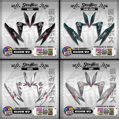 CLICK V2 DECALS ( TRC CONCEPT )【WITH FREEBIES】