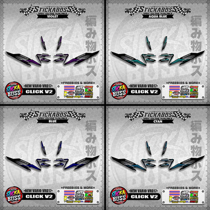 CLICK 125 V2 DECALS ( NEW VARIO VRD17 ) [PREMIUM GLOSSY LAMINATED ]【WITH FREEBIES】