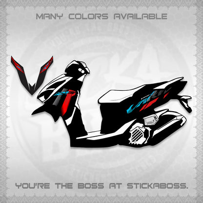 CLICK 125 V4 MALAYSIAN VARIO DECALS (2020 DESIGN) STICKER DECALS By STICKABOSS