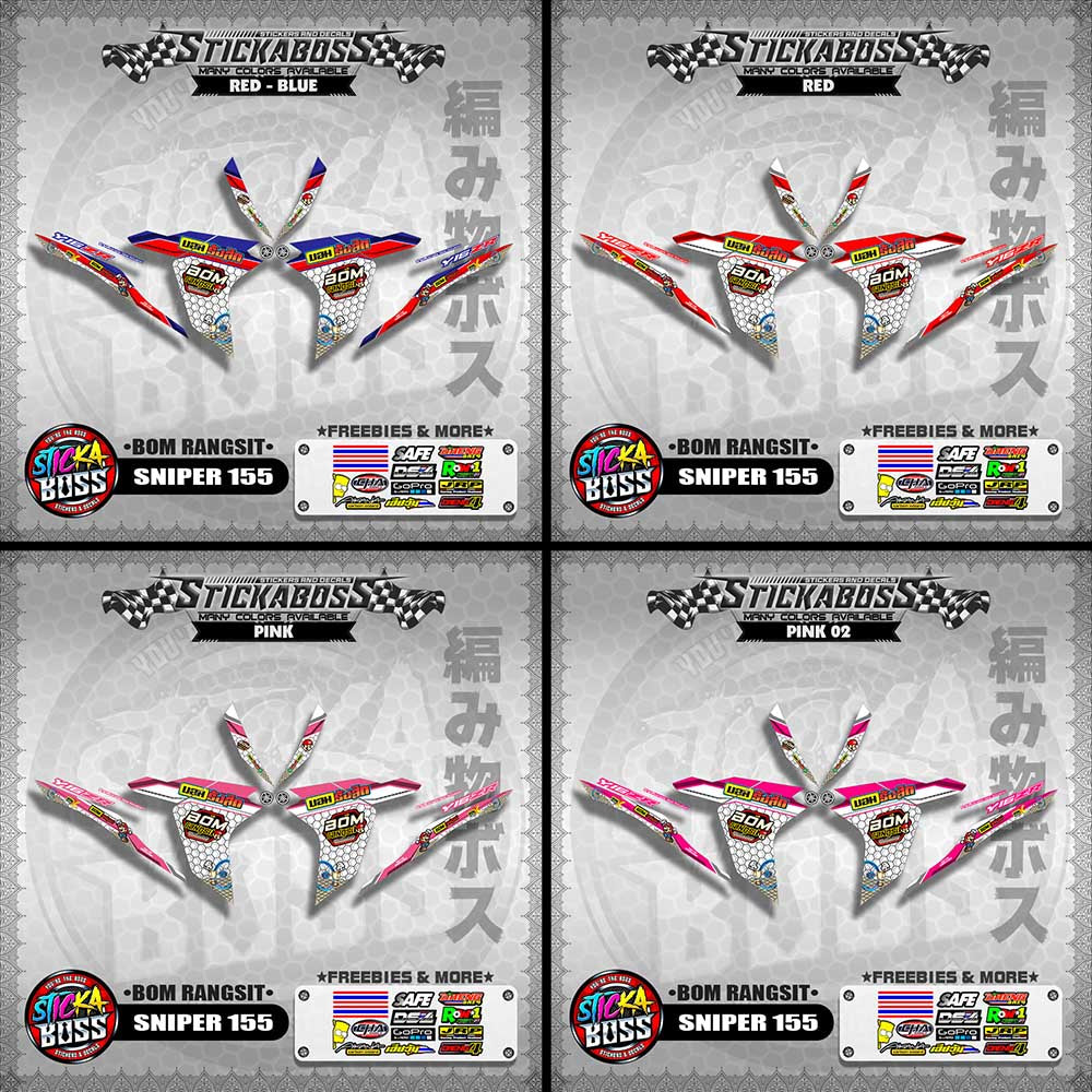 SNIPER 155 INDO DECALS ( BOM RANGSIT )【WITH FREEBIES】