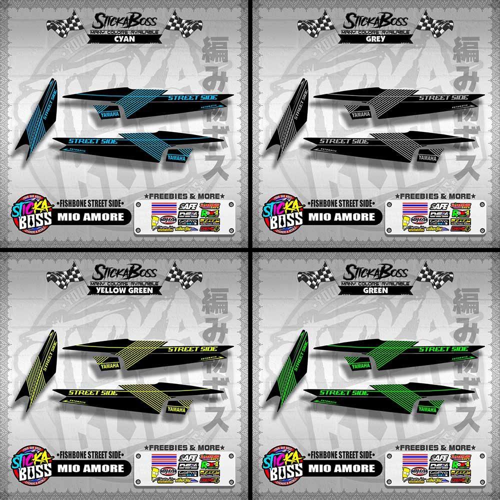 MIO AMORE DECALS ( FISHBONE STREET SIDE )【WITH FREEBIES】