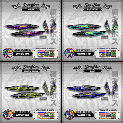 WAVE 110 DECALS ( NEW HOTWHEELS)【WITH FREEBIES】
