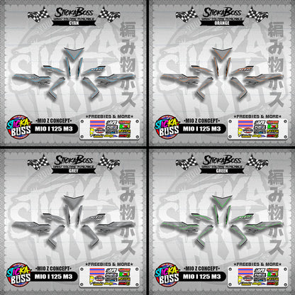 MIO I 125 M3 DECALS ( MIO Z CONCEPT )【WITH FREEBIES】