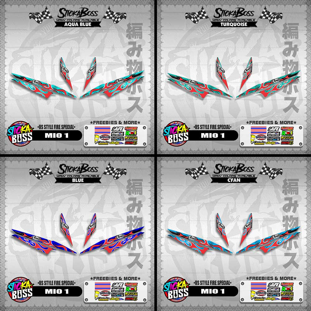 MIO 1 DECALS ( US STYLE FIRE SPECIAL )【WITH FREEBIES】