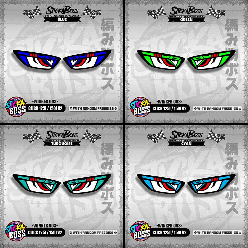 CLICK 125i / 150i V2 (WINKER 003) TRANSPARENT【WITH FREEBIES】