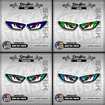 CLICK 125i / 150i V2 (WINKER 003) TRANSPARENT【WITH FREEBIES】