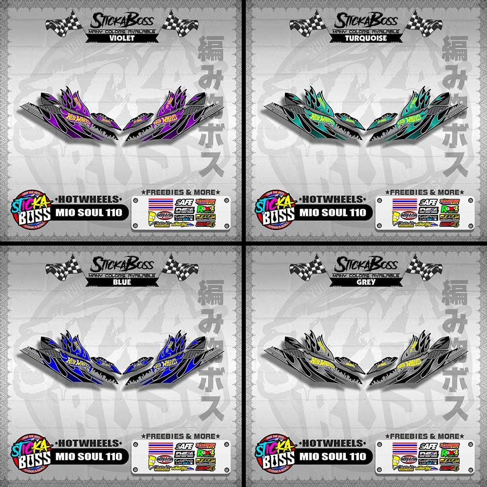 MIO SOUL 110 CARB OLD DECALS ( HOTWHEELS )【WITH FREEBIES】