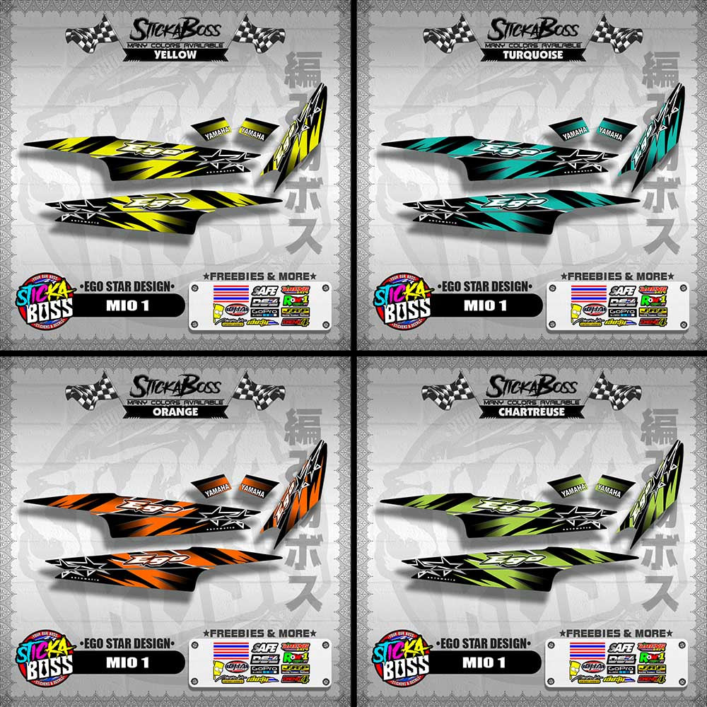 MIO 1 DECALS ( EGO STAR DESIGN )【WITH FREEBIES】
