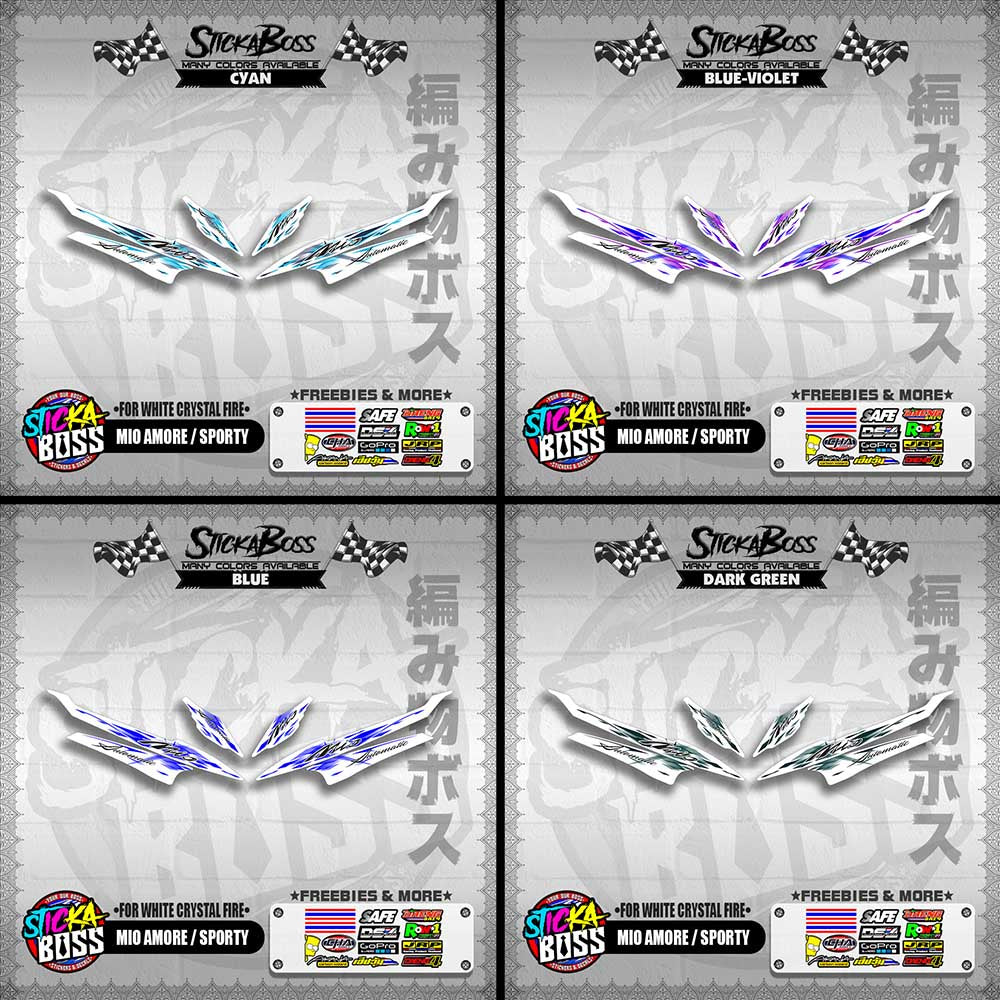 MIO AMORE / SPORTY DECALS ( FOR WHITE CRYSTAL FIRE )【WITH FREEBIES】