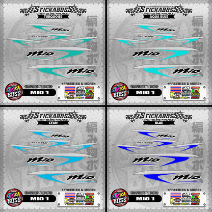 【PREMIUM UV PRINT】TRANSPARENT MIO 1 STICKER DECALS ( STYLE CULTURE )【WITH FREEBIES】