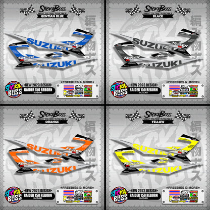 RAIDER 150 REBORN STOCK DECALS ( NEW 2023 DESIGN )【WITH FREEBIES】