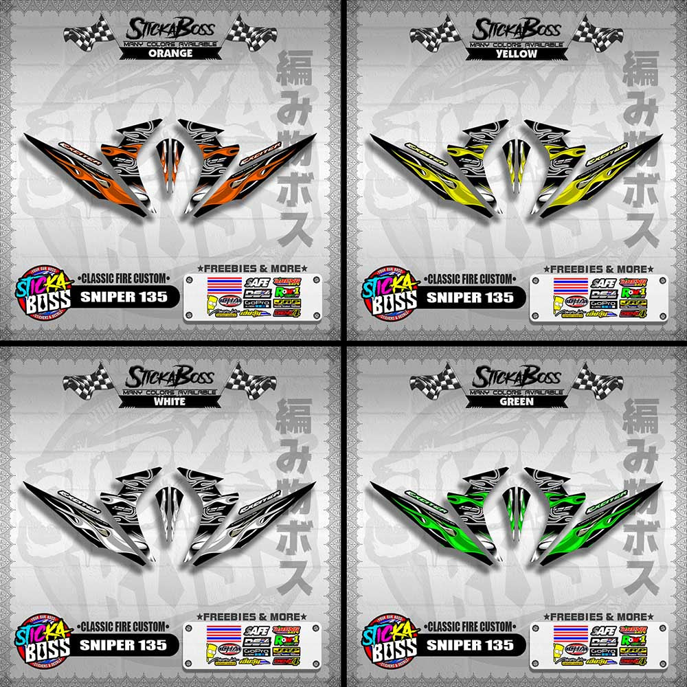 SNIPER 135 DECALS ( CLASSIC FIRE CUSTOM )【WITH FREEBIES】