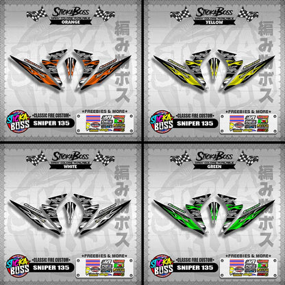 SNIPER 135 DECALS ( CLASSIC FIRE CUSTOM )【WITH FREEBIES】