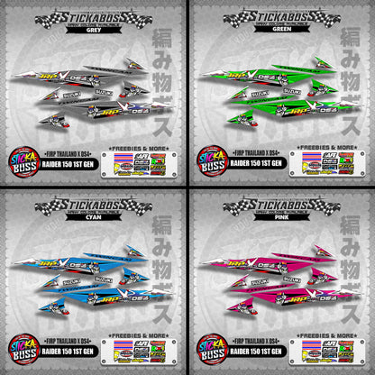 RAIDER 150 1ST GEN DECALS ( JRP THAILAND X DS4 )【WITH FREEBIES】
