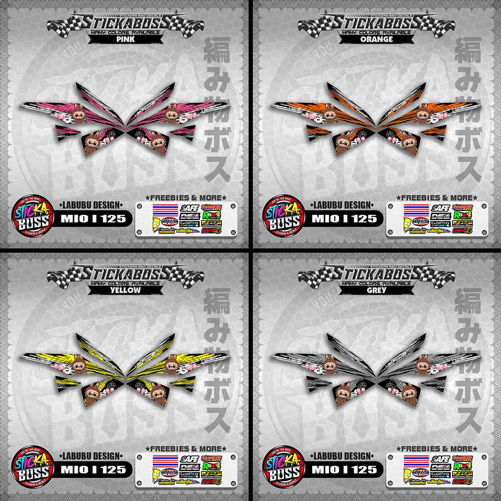 MIO I 125 STICKER DECALS ( LABUBU DESIGN )【WITH FREEBIES】
