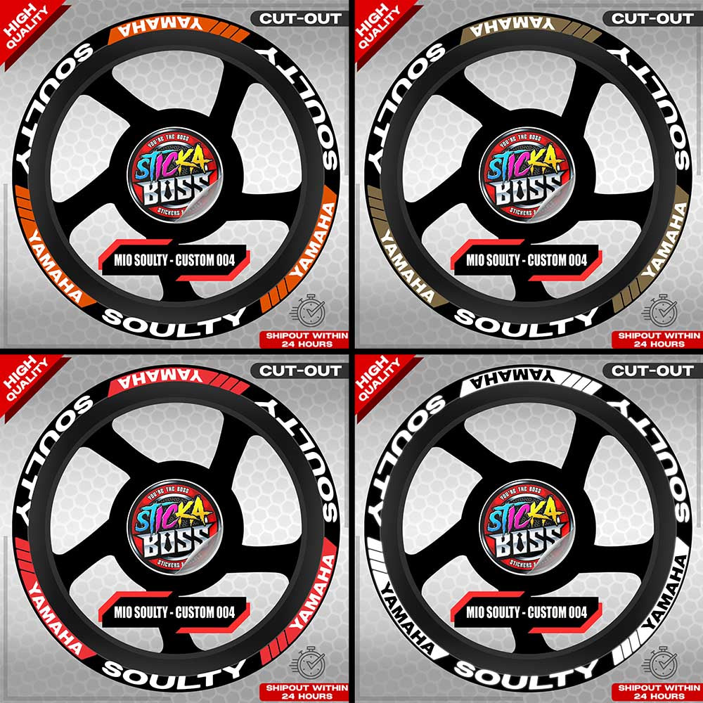 MIO SOULTY MAG STICKER SET ( 2 MAGS ) - CUSTOM 004 | VINYL WATERPROOF CUT-OUT DECALS