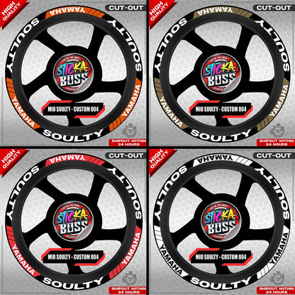 MIO SOULTY MAG STICKER SET ( 2 MAGS ) - CUSTOM 004 | VINYL WATERPROOF CUT-OUT DECALS