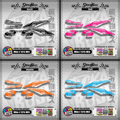 MIO I 125 M3 DECALS ( FOR WHITE TRIBAL LIGHT SOLARIZ )【WITH FREEBIES】