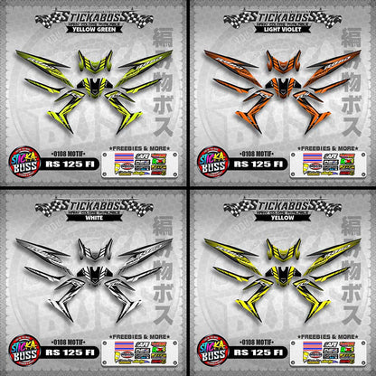 RS 125 FI DECALS ( 0108 MOTIF )【WITH FREEBIES】