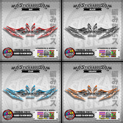 RAIDER 150 NEW BREED DECALS ( TRIBAL 2011 )【WITH FREEBIES】