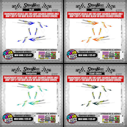 MIO SOUL I 125 GT DECALS ( TRANSPARENT HOTWHEELS )【WITH FREEBIES】