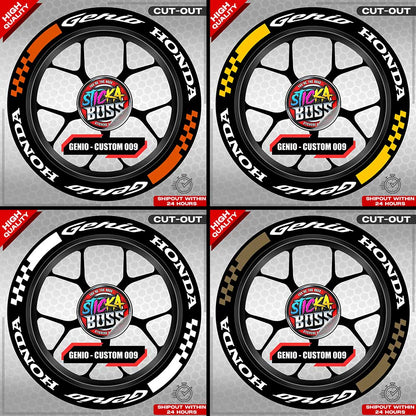 GENIO MAG STICKER SET ( 2 MAGS ) - CUSTOM 009 | VINYL WATERPROOF CUT-OUT DECALS