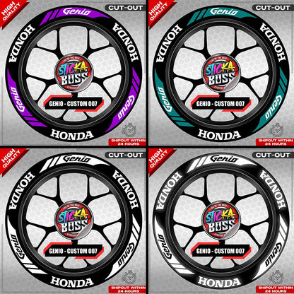 GENIO MAG STICKER SET ( 2 MAGS ) - CUSTOM 007 | VINYL WATERPROOF CUT-OUT DECALS