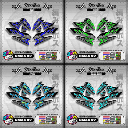 NMAX V2 DECALS ( NEW HOTWHEELS )【WITH FREEBIES】