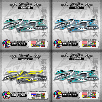 CLICK V3 STOCK DECALS ( 2023 VARIO )【WITH FREEBIES】