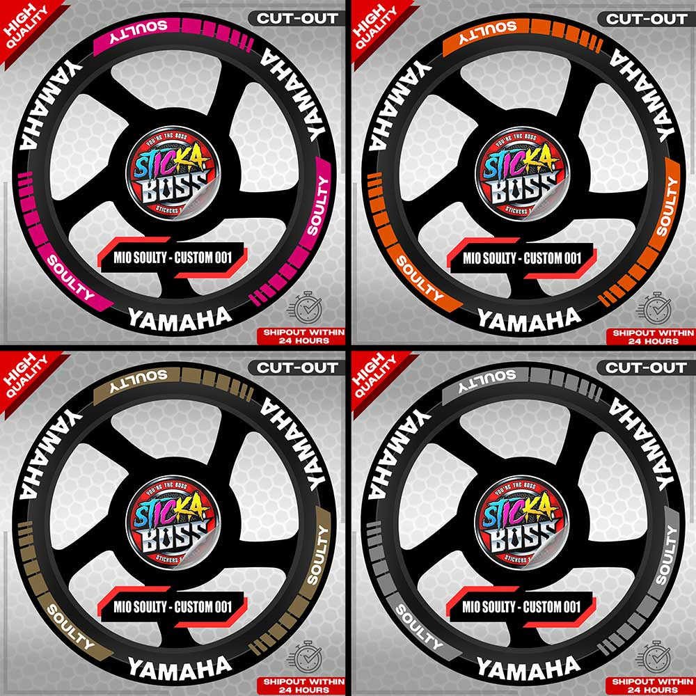 MIO SOULTY MAG STICKER SET ( 2 MAGS ) - CUSTOM 001 | VINYL WATERPROOF CUT-OUT DECALS