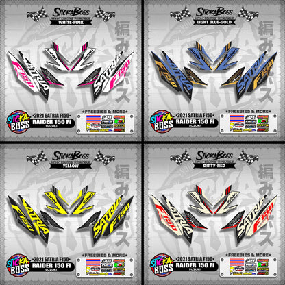RAIDER 150 Fi DECALS ( 2021 SATRIA F150 )【WITH FREEBIES】